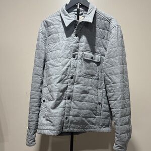 Faherty Light Gray Quilted Men's Jacket